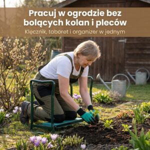 GardenUp — Klęcznik Ogrodowy 3w1 z Uchwytami do Wstawania